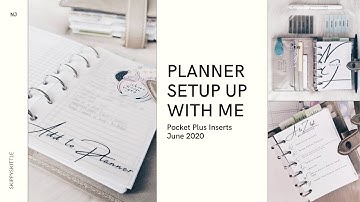 PLANNER SETUP - GTD Functional Planning Pocket Plus Insert  Malden Pocket Stone June 2020
