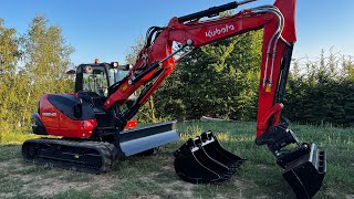 Modification of the Garden at the Family House with Kubota KX 080-4a2