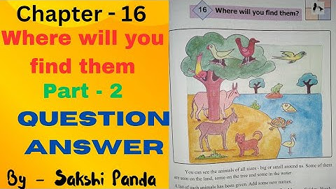 Class - 4 Environmental Studies Chapter - 16(Where will you find them) part - 2।। Sakshi Panda।।