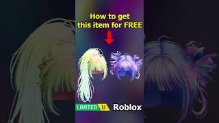 FREE UGC LIMITED - HOW TO GET UGC Rainbow Messy Ponytail w Ribbon Clips #roblox #freeugc #ugc