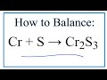Balancing Chemical Equations Concepts