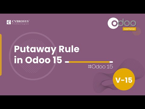 Putaway Rules Odoo 15 | Odoo 15 Inventory | Enterprise Edition