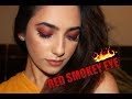 Red smokey eye  sumeira sufiya