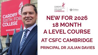 CSFC Cambridge January start A levels
