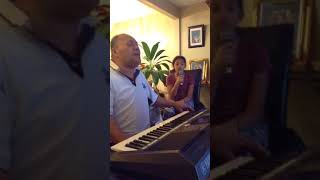 Video thumbnail of "Let Me Be There (cover) 'Ulise and Granddaughter Taiala"