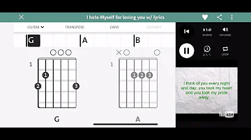 I Hate Myself For Loving You by Joan Jett & The Blackhearts (easy guitar chords)