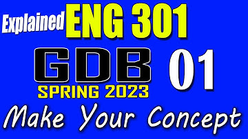 ENG301 GDB 1 Solution 2023 | ENG301 Spring 2023 GDB | AM VU Helper