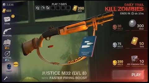 Into The Dead 2: 11.26 Daily Trial, Justice M32