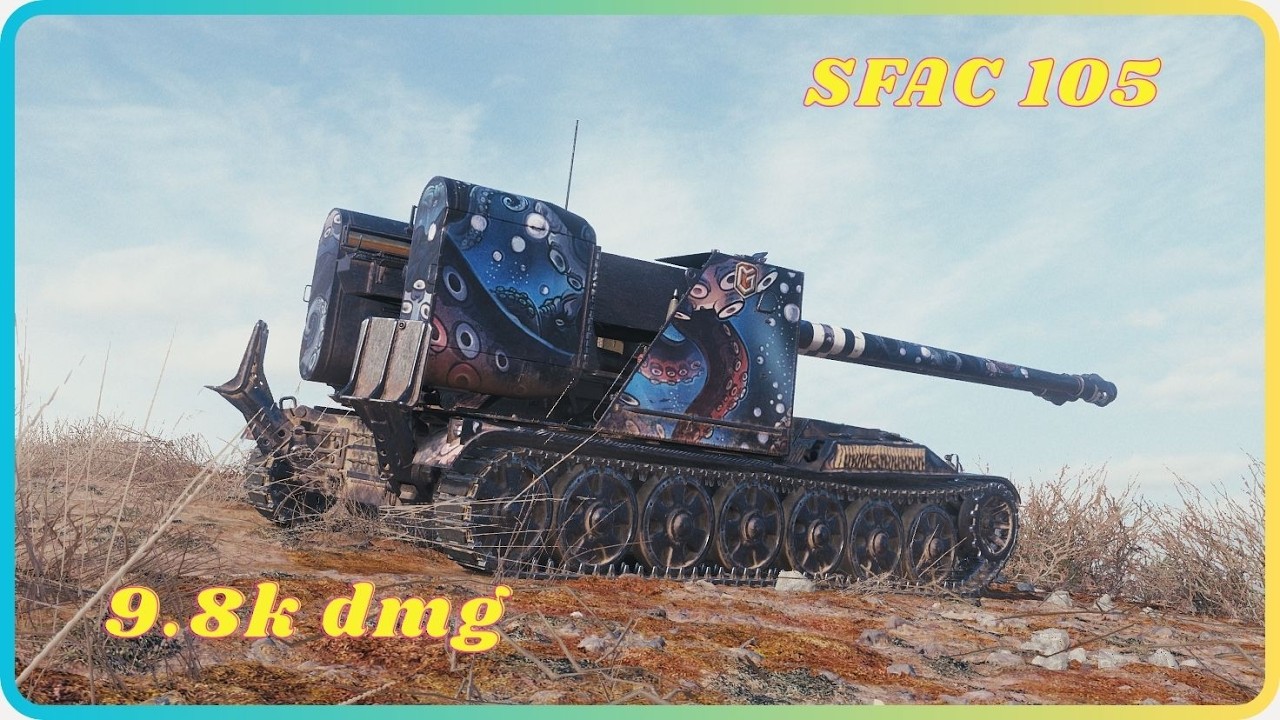 SFAC 105 Turns the Fight Around 😱 1v5 Carry. World of Tanks Top Replays.
