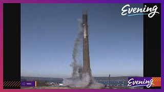 Cameras catch implosion of former Tacoma copper smelter - Evening Rewind