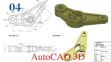 AutoCAD 3D Tutorial Exercise #4- For Beginners