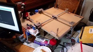 Picture CNC first X Axis moves and Speed vs Torque Limit