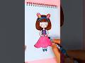 beautiful cute girl drawing #shortvideo #ytshorts #trending #shorts #drawing