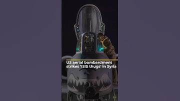 US aerial bombardment strikes ‘ISIS thugs’ in Syria | AJ #shorts