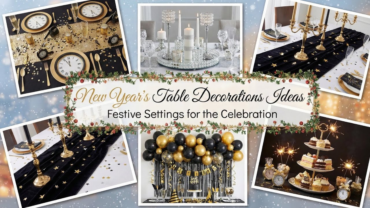 New Year Table Decorations Ideas to Wow Your Guests