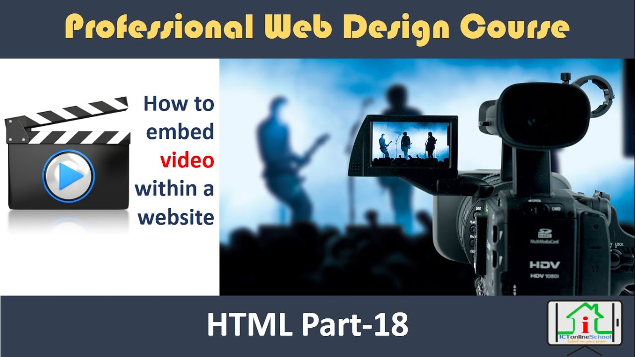 Video in HTML | How to Embed video within a website| HTML 5 Bangla ...