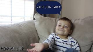 OMGWorlds Smartest 2 Year Old SOLVING HARD MATH PROBLEMS!!!