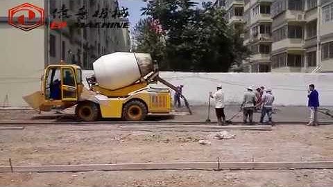 Using EP3.5 Self Loading Concrte Mixer For Road Works in the Community