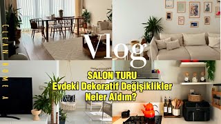 İSKANDİNAV SALON TURU  IKEA ve diğer alışverişlerim Ev dekorasyonumu değiştirdim, Biber dolması