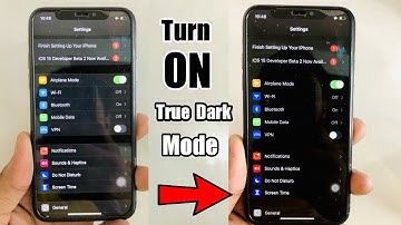Turn On True Dark Mode in iPhone  || IOS 12, 13, 14, 15 Supported
