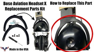 to Fix Repair Broken Bose Aviation Headset X A10 Yoke Stirrup Ear Cup Mount Parts Kit - YouTube