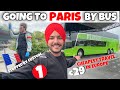 GOING TO PARIS BY BUS 🇫🇷Cheapest Travel in Europe By BUS | TESLA TAXI | FLIX BUS | Solo Travel
