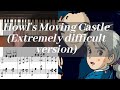 Gambar cover Howl's Moving Castle Advanced Piano Sheet Tutorial Joe Hisaishi