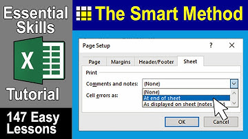 3-11: Print Excel Cell Comments at the End of, or Within a Worksheet
