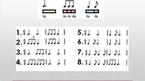 MUS 265: Rhythm introduction 6/8 ta takida ta_da