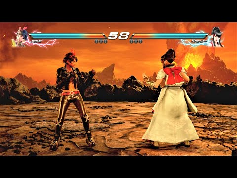 Josie vs Final Boss Kazumi (Hardest AI) - Tekken 7 Arcade