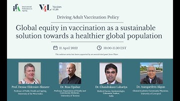 Webinar 3: Global equity in vacc. as a sustainable solution towards a healthier global population