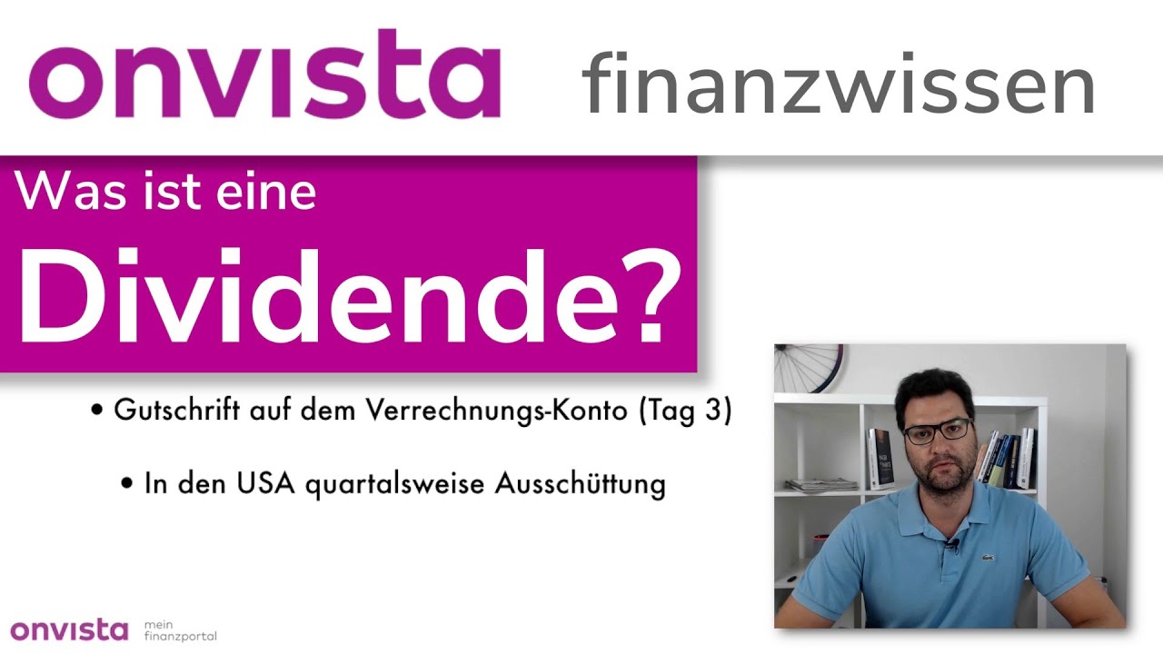 Dividende ?Was ist das eigentlich Wie werden Dividenden ausgeschüttet? - YouTube