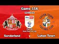 20222023 game 116  sunderland v luton town championship playoff semi final 1st leg 130523