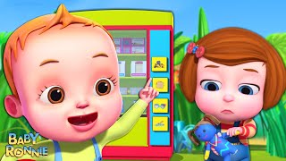 baby ronnie helping friends song and more nursery rhymes kids songs surprise vending machine