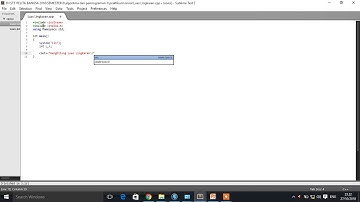Menghitung luas lingkaran dengan c++ , sublimetext 2