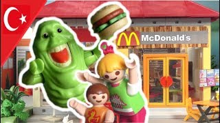 Playmobil Türkçe Hayalet Avcıları McDonalds'da - Hauser Ailesi - Çocuk filmi