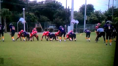 Christian Dozier # 52 RLB, Lowers the BOOM! Palmet...
