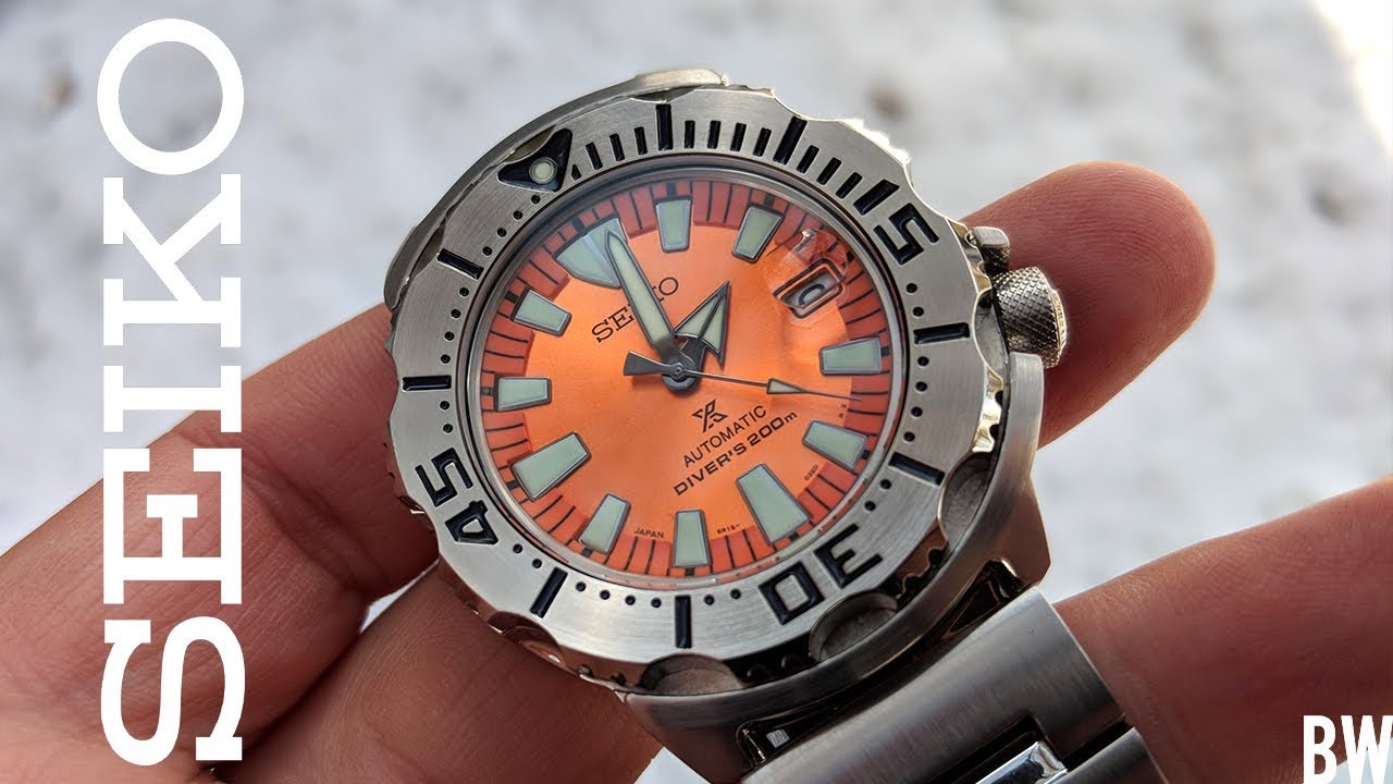 Seiko Prospex Monster Orange 3rd-Gen 200M Automatic SBDC075 