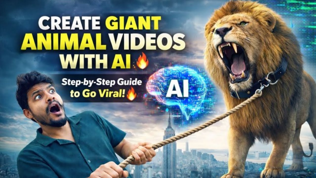 Create Giant Animal Videos With AI – Step-by-Step Guide to Go Viral