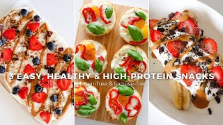 Easy Healthy Snack Ideas | 3 Highprotein Glutenfree Snack Recipes