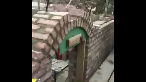 вот как делают арка из кирпича