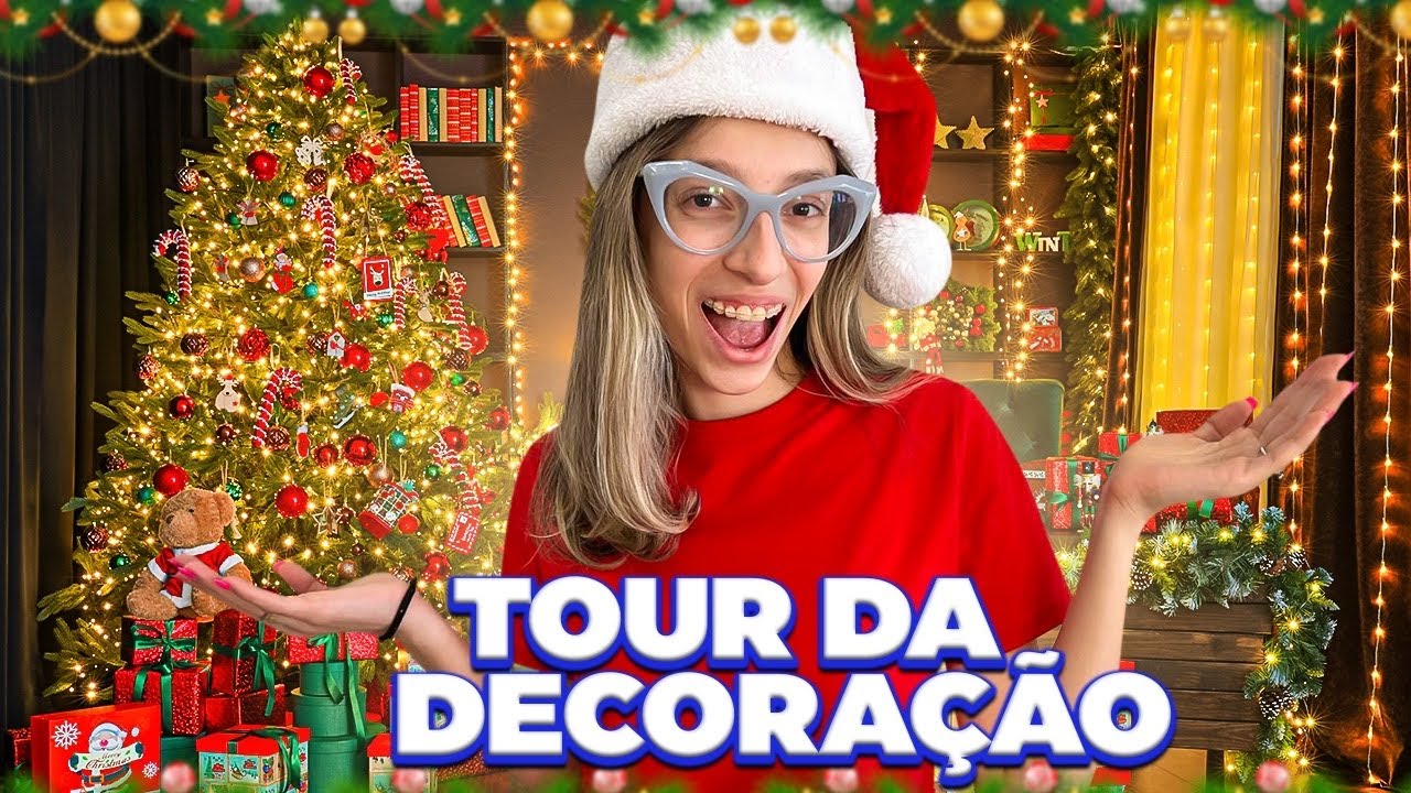TOUR pela DECORAÇÃO de NATAL da nossa CASA nos Estados Unidos 🇺🇸