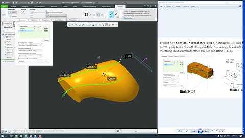 Tu Hoc Creo Parametric 7.0 - Bài 082 : Lệnh Sweep Với Tùy Chọn Constants Normal To Direction