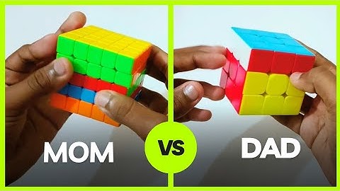 Mom vs Dad cubing be like... 🤔