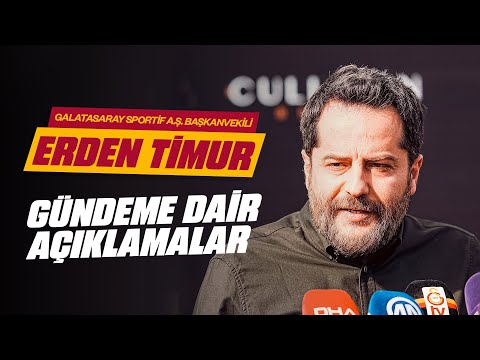 🔴 Galatasaray Sportif A.Ş. Başkanvekili Erden Timur, basın mensuplarının sorularını yanıtladı