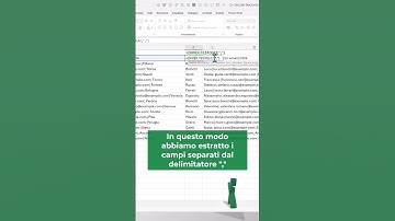 EXCEL365 TRUCCHI: 🧑 ➗ Funzione DIVIDI.TESTO delimitatori #shorts #excel #excelclub #exceltips