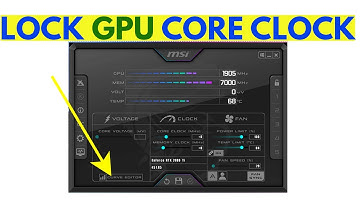 How to lock gpu core clock on Windows using MSI Afterburner curve editor