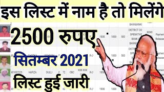 इस लिस्ट में नाम है तो मिलेगा 2500 रूपये सीधे बैंक खाते में, Khate mein aa gye 2500 rupye list open