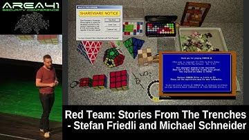 Area41 2018: Stefan Friedli and Michael Schneider: Red Team: Stories From The Trenches