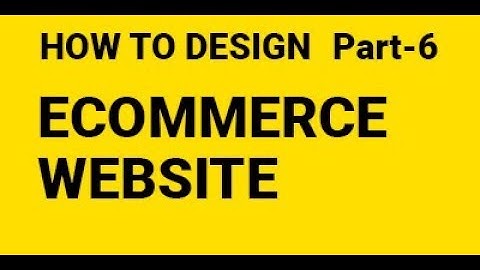 6 Design E-commerce Website in Photoshop from scratch part 6